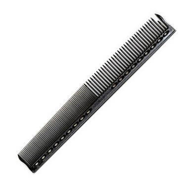 black hair comb with a long handle and fine teeth, ideal for styling and detangling hair